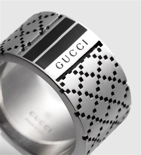 gucci silver ring for men|men Gucci wedding ring.